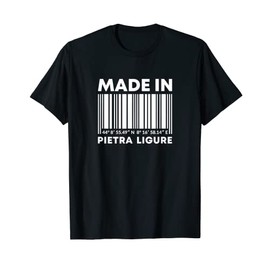 Made in Pietra Ligure Barcode T-Shirt