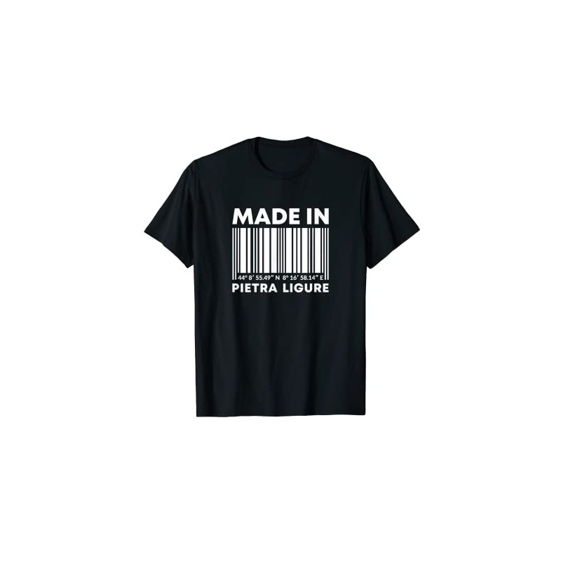 Made in Pietra Ligure Barcode T-Shirt