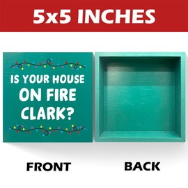 National Lampoon's Christmas Vacation Decorations Christmas Vacation Decor for Home Merry Xmas Story Movie Decor for Table 5 x 5 inches