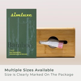 Simluxe Large Trash Bag Dispenser – Wall Mounted & Stackable Garbage Bag Holder Dispenser for Kitchen & Pantry | Costco Trash Bags Compatible | Durable & Effortlessly Organized