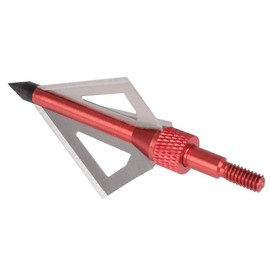 NIKA ARCHERY Broadheads 100 Grains 3 Blades Steel Arrows Heads for Archery Bow Hunting Outdoor - Pack of 12