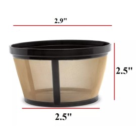 Mr Coffee 4-Cup Permanent Coffee Filter & 12 Water Filters for Mr. Coffee Coffeemakers