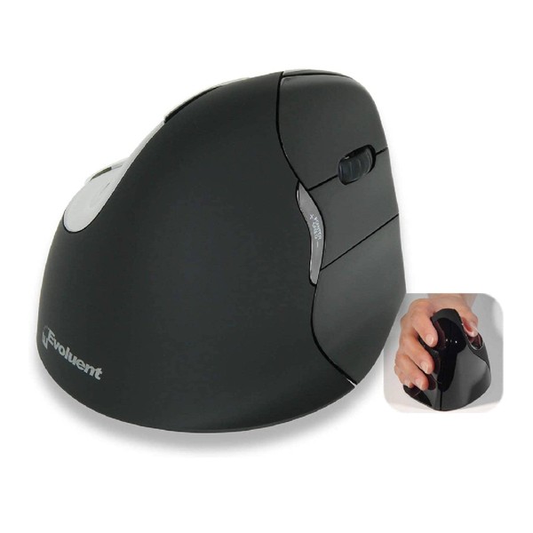 Evoluent VM4RM VerticalMouse 4 Right Hand Ergonomic Mouse with Bluetooth