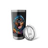 Rottweiler Hoodie Rottie Dog Colorful Funny Print Graphic Stainless Steel