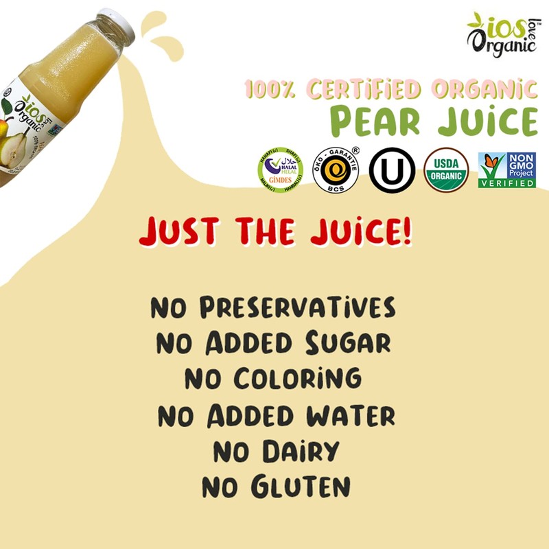 IOS Love Organic Juice - USDA Organic Certified - Cold