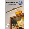 WAMBLZ Battery Operated Picture Lights for Wall 16 inch Wireless