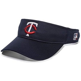 OC Sports Minnesota Twins Navy Blue Mesh Golf Visor Hat Cap Adult Men's Adjustable
