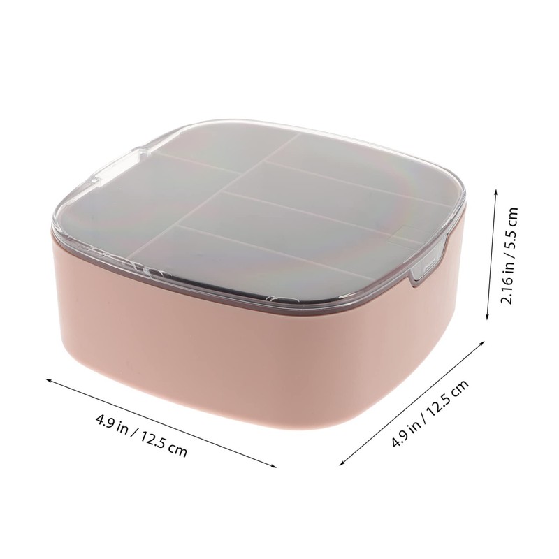 TEHAUX Cable Organizer Box with Compartments Dustproof Wire Holder for