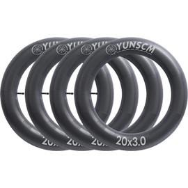 4-PCS 20x3.0 E-Bike Tubes 20" Fat Bike Tubes AV32mm Scharder Valve 20 X 3 Inner Tubes Compatible with 20 X 3.0/3.5 (76/89-406) Electric Bike Bicycle Fat Tire Tubes(G-271)