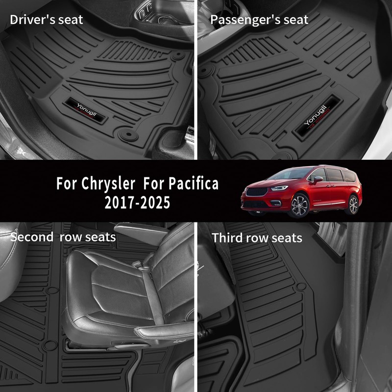 for 2017-2025 2026 Chrysler Pacifica/Voyager 7 or 8 Seater Floor