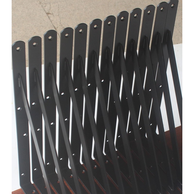 20 Pack L14" x H 10" Black Heavy Duty Shelf