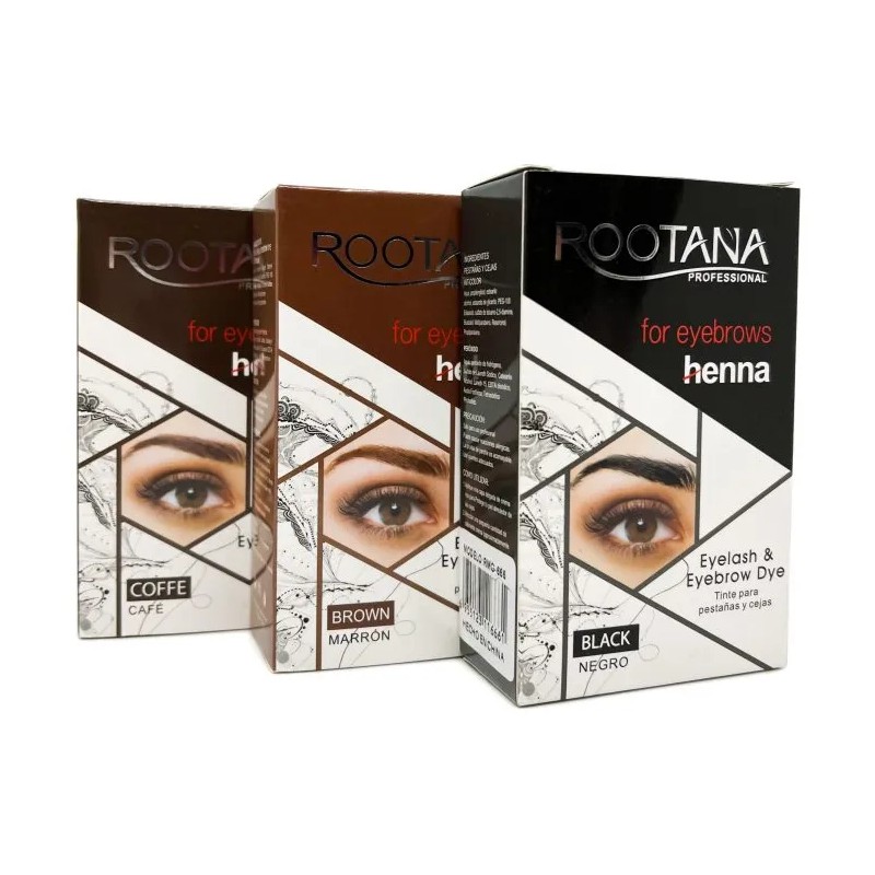Tinta Henna Para Cejas Y Pestañas Color Café Semipermanente