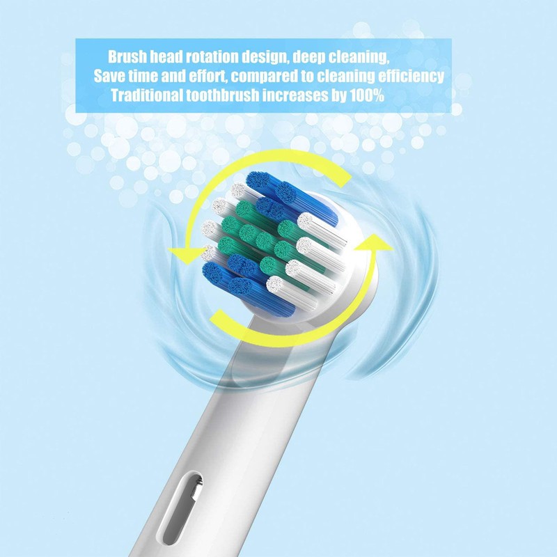 12pcs Electric Toothbrush Head Compatible with Oral B Electric Toothbrush