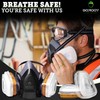 Gomooy Atemschutzmaske Gasmaske Doppelfilter | NEU DESIGN 8 ERSATZ FILTER
