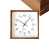 KATOMOKU muku square clock 2 km-65BRC Wood Walnut Continuous Second