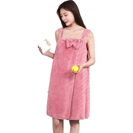 Plus Nao Wrap Towel, Wrap Towel, Wear Towel, Bathing Towel, Swim Towel, One Piece Type, For Adults, Women's, Women's, Plain, Single Size, Azuki