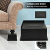 MYMULIKE Bed Risers 4 Inch Heavy Duty, Oversized Furnitures Risers