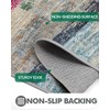LUMI Washable Runner Rug, 3'x7' Non-Slip Hallway Mat, Low Profile