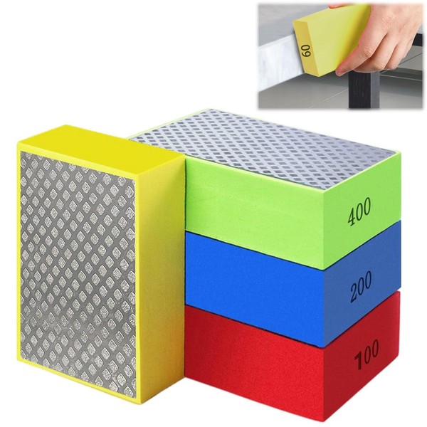 Xiciki Diamond Polishing Pads 4-Pack, Tile Polishing Pads, Diamond Sanding