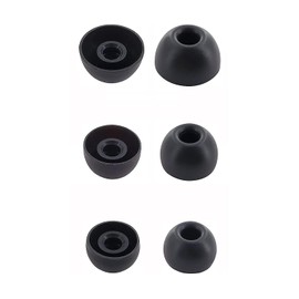 Rqker Ear Tips Compatible with Beats Studio Buds+ Fit Pro Solo Buds Earbuds, 12 Pairs S/M/L Sizes Anti Slip Soft Silicone Tips Ear Tips Replacement, Compatible with Beats Earbuds 12 Pairs Black