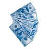Blue Replica Paper Fake Money $100 Bills (20 bills)