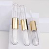 COSIDEA 12pcs Gold Flat 4ml*2 dual Ended lip gloss tubes