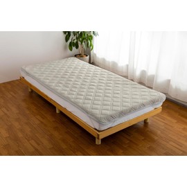 Quick-drying Quick-Drying Bed Pad, For Summer, Q-max Value 0.3 or higher, [Teijin Mighty Top is used for filling] Bacteria Inhibitor, Odor Resistant, Dust Mite Prevention, Bed Pad, Cool Feeling Bed