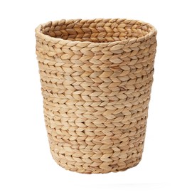 Muji 12361077 Round Basket, Diameter 10.2 x Height 11.8 inches (26 x 30 cm), Water Hyacinth, Depth