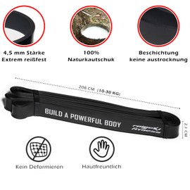 Raigeki Fitness Resistance Bands Rubber Bands (+ Training Plans) [Single and Set] Long Resistance Bands Fitness Bands for Strength Sports - Fitness Band Terrabands Gymnastics Bands