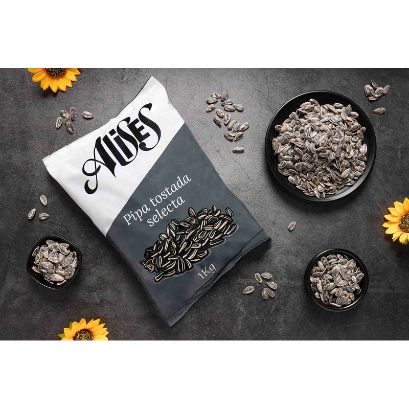 Alises- Pipas Giant Roasted and Salted - Spanish Snack -