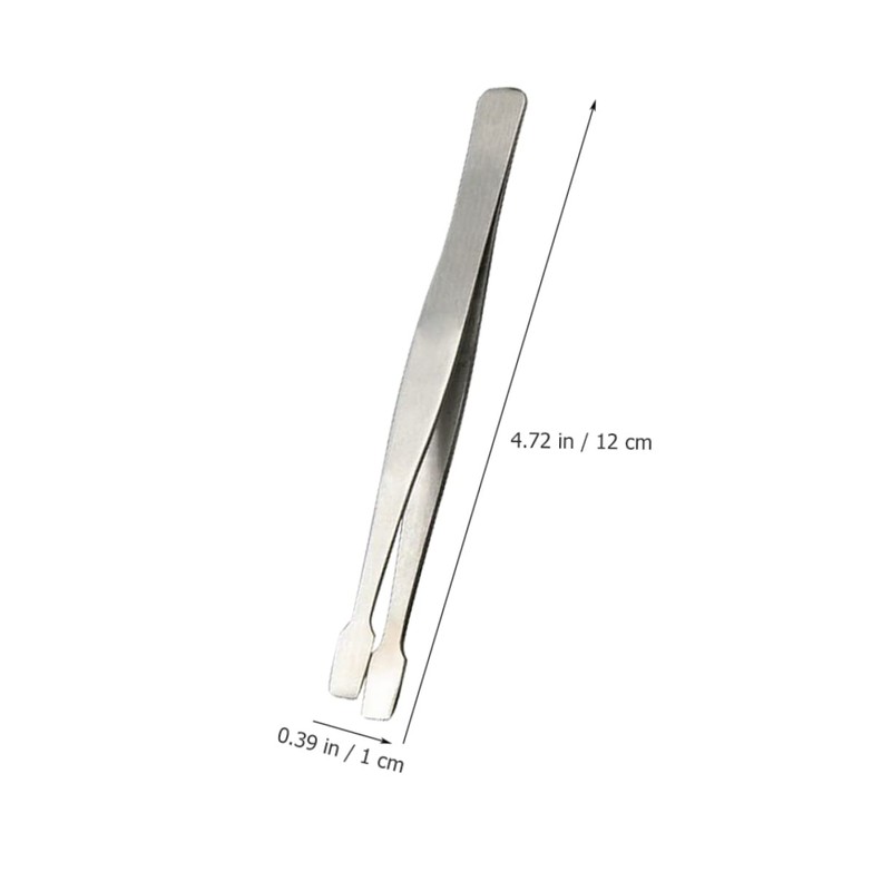 jojofuny 3pcs Stainless Steel Tweezers for False Eyelashes Eyebrow Shaping
