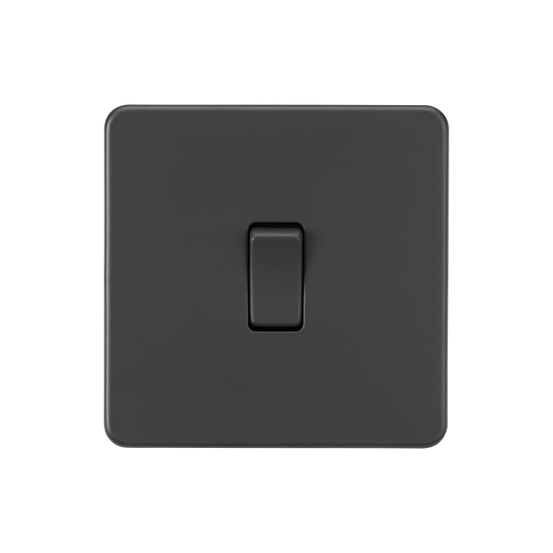 Knightsbridge Screwless 10AX Intermediate Switch - Anthracite