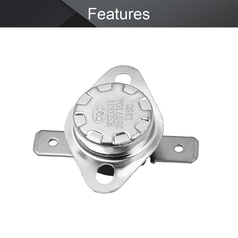 Fielect KSD301 Thermostat Temperature Control Switch,Adjust Snap Disc Temperature Switch