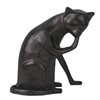 DreamsEden Cast Iron Coy Cat Statue Metal Cat Sculpture Indoor