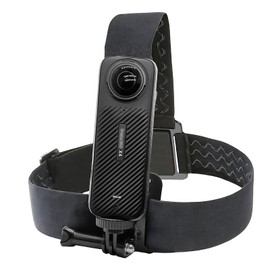 Head Strap Mount for Insta 360 X4 X3 X2 X ACE Pro ONE RS R GO 2 3, Hat headband Mount Compatible with GoPro Hero 12 11 10 9 8 7 Silver White 6 5 4 Session, 3+ Fusion Max, DJI Osmo Action 2 3 4 Cameras