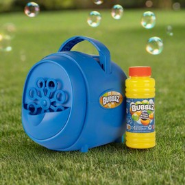 Mega Bubble Machine for Kids | Includes Bubble Solution & Retractable Carry Handle | Kids Automatic Bubble Blower, Outdoor Toy for Toddlers & Children, Perfect for Garden, Parties & Birthdays | Age 3+