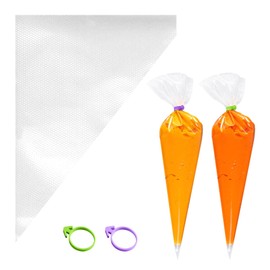 Piping Bags Disposable, Cookie Bags, Pastry Bags, Tipless Piping Bags, Non-Slip Icing Piping Bags Disposable Design for Cream Frosting and Cakes, Cookie Decorating Bags (50, 12.2 inch)