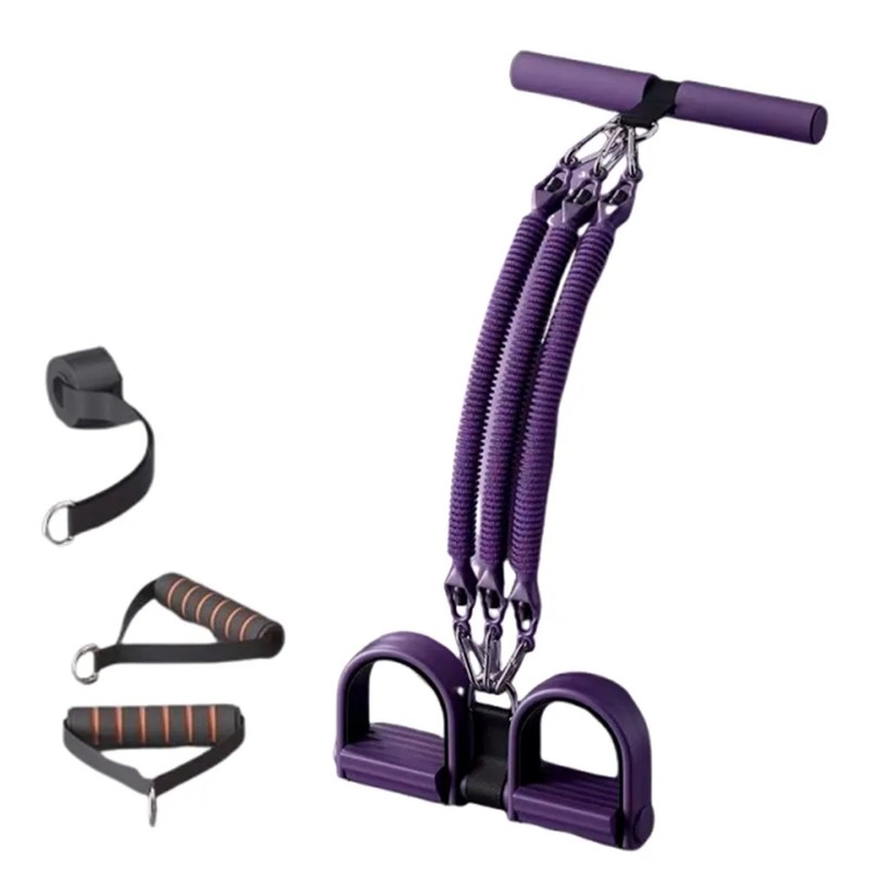 Pedal Resistance Band for Home Workouts – 75 lb Black