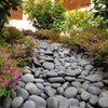FANTIAN 40 lbs Bulk Black River Rocks for Landscaping, 3-4