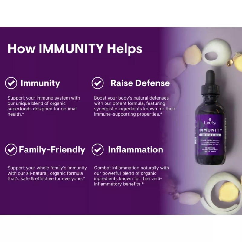 Leefy Organics Immunity Defense Blend: Organic immune support,