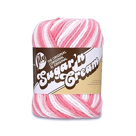 Lily Sugar 'n Cream Yarn Ombre (00144) Strawberry By The Each