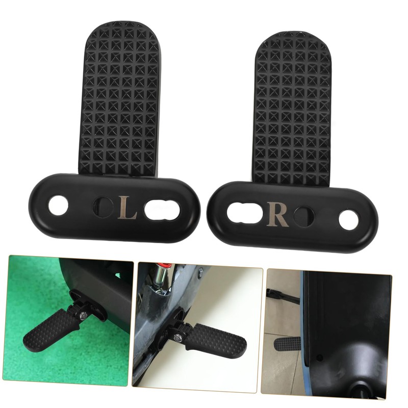 GRIRIW Electric Moped Foot Pegs Replacement Folding Design Comfortable Rear