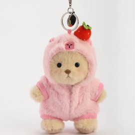 Cuddly Teddy Bear Collection – Different Styles with Changeable Outfits! Plush Toys for Boys & Girls:_5.9 Inches Strawberry Pink Capybara Mini Bear