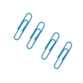 Small 300 Pack 33mm Paper Clips - Assorted Color Office Supply Accessories - Cute Paper Needle - Multicoloured Bookmark(Blue)