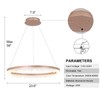 XGZL · LIGHTING Modern LED Chandelier 1 Ring 23.6in Circular