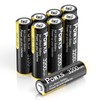 POWXS AA Lithium Batteries, 8 Pack 1.5V Lithium Iron Double
