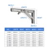 Folding Shelf Brackets - Heavy Duty Stainless Steel Collapsible Shelf