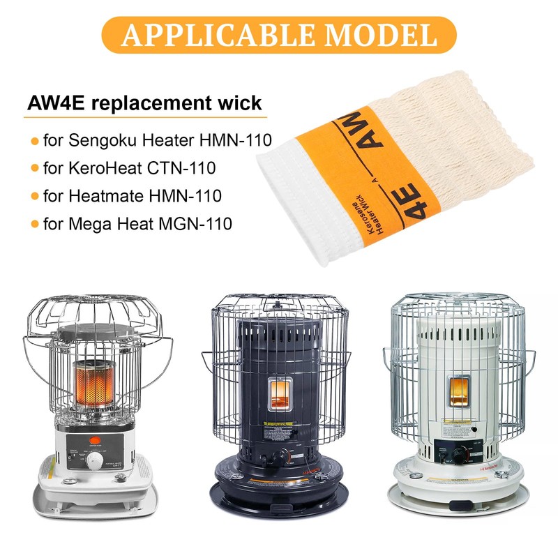 Kerosene Heater Wick AW4E Fits Sengoku Heater HMN-110 KeroHeat CTN-110