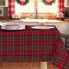 Lovely Home Natalina Christmas Tablecloth, Rectangular, Dyed Fabric, Lurex Tartan,
