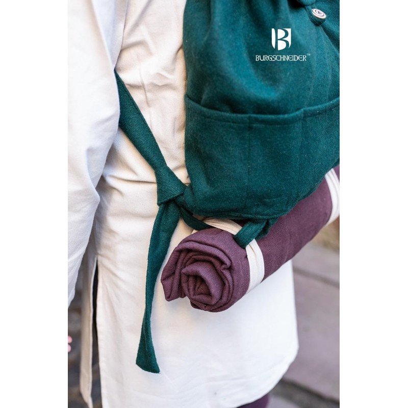 Burgschneider - Robin Backpack - Green (Standard, Unisex, Wool) Medieval